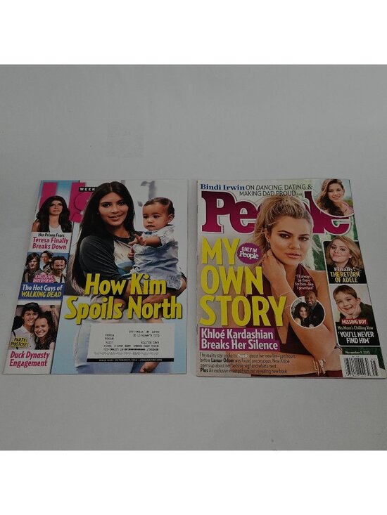 Other - 2 Kardashian US Weekly 1028 2014 People 2015 Magazine Lot Chloe Kim North